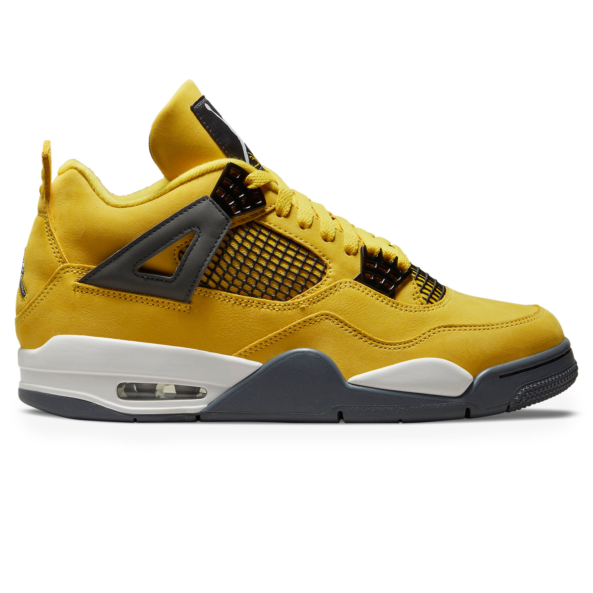 Side view of Air Jordan 4 Retro Lightning (2021) CT8527-700